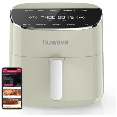 Imagem de Fritadeira Air Fryer Nuwave Brio Plus 7,5L, sem PFAS, 7 funções digitais: fritar, assar, grelhar, desidratar, torrar, reaquecer, 150 predefinições