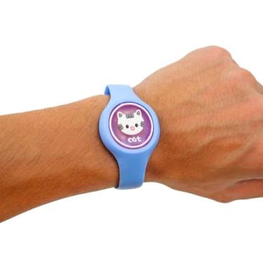 Imagem de Pulseira Relogio Infantil Anti Mosquito Repelente Figurinhas Cor:Azul (STO628AZ)