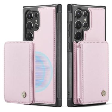 Imagem de HJZSZX Para Samsung A23 (4G 5G) Capa de couro magnética dois em um com flip (para Samsung A23 (4G 5G)/ouro rosa)