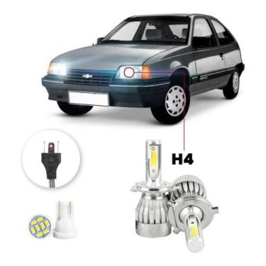 Imagem de Kit Lampadas Led Chevrolet Kadett 1985 A 1996 H4 20000lm - V10, Branco