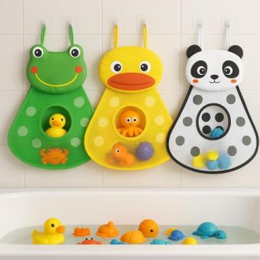 Imagem de Saco Infantil De Parede Com Ventosa 40x32cm Organizador De Brinquedos 