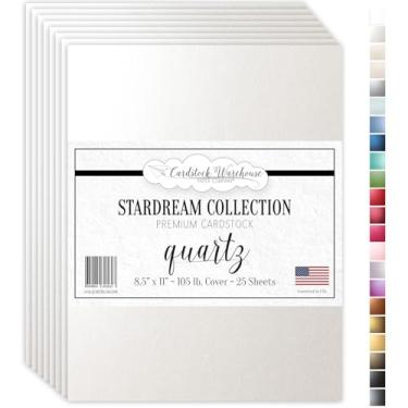 Imagem de Cardstock Warehouse Stardream Quartz – 21,6 x 28 cm – 47,6 kg. Papel cartolina perolado premium 284 g/m² – 25 folhas