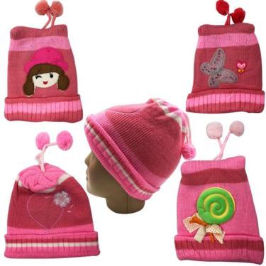 Imagem de Gorro Touca Infantil Baby Bichinhos - R.Pires, Rosa, Unico