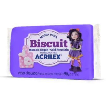 Imagem de Massa De Biscuit Acrilex 90g Colorida - Escolha As Cores, Violeta