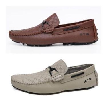 Imagem de Kit 02 Pares Mocassim Driver Masculino Clube do Sapato de Franca NS KIT Skyline-Masculino