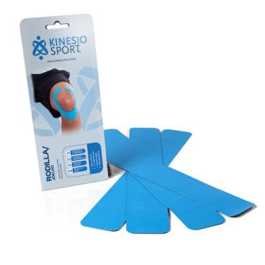Imagem de Bandagem Elastica Adesiva Kinesiosport Pre cortada Fita Kinesio Joelho