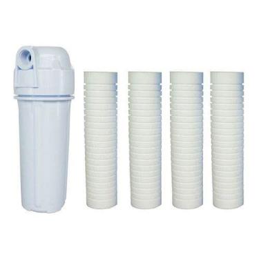 Imagem de Filtro De Água Caixa Água/ Cavalete Entrada/ Com 4 Refis - Universal, 