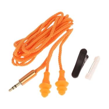 Imagem de OIIBWQ Protetor Auricular para Fones de Ouvido, Protetor Auricular com Bloqueio de Som Suave E Cancelamento de Ruído para Trabalho, Fones de Ouvido de 3,5 Mm, Amarelo 70cm