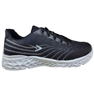 Imagem de Tênis Box 200 Jogger Confortável Masculino Preto Branco