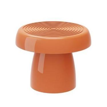 Imagem de BANDEJA REDONDA ALEGRA 20 CM + PÉ (VASO) 15 CM - PAPAYA - Produfest