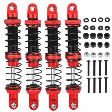 Imagem de 80mm RC Shocks Absorber,Full Metal Adjustable Shocks Absorber Damper Upgrade Parts for Many 1/10 RC Cars.