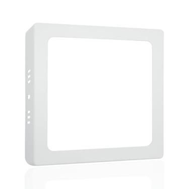 Imagem de Painel Plafon De Led 12w Teto Sobrepor Quadrado Luz Forte (Branco Frio)
