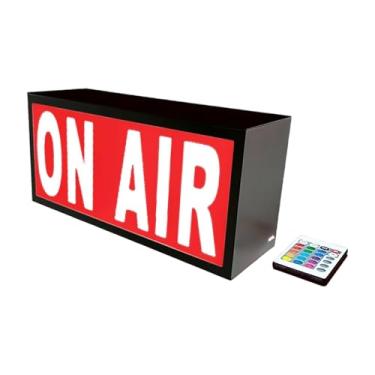 Imagem de Bothyi Caixa de luz, letreiro de estúdio, iluminação, letreiro de gravação iluminado, luzes LED, luminária de mesa, caixa de luz para sala de jogos, quarto