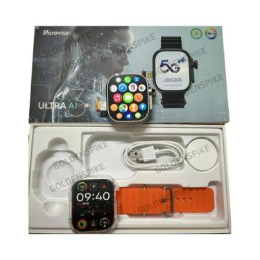Imagem de Smartwatch Android 5G LTE Microwear S10 Ultra Com Câmera Rotativa AI3,