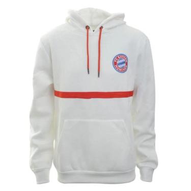 Imagem de Blusa Masculina Moletom Bayern Munchen Branca Balboa, Branco, GG