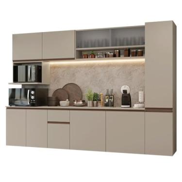 Imagem de Armário de Cozinha Completa 280 cm Suspensa Crema Nice Madesa 04