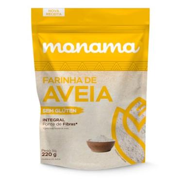 Imagem de Farinha de Aveia Sem Glúten Monama 220g – 100% Natural, Fina e Versátil, Ideal para Receitas Doces e Salgadas