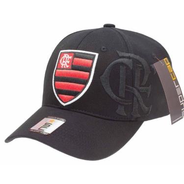 Imagem de Boné Flamengo Zico Bordado Licenciado Supercap Preto-Masculino