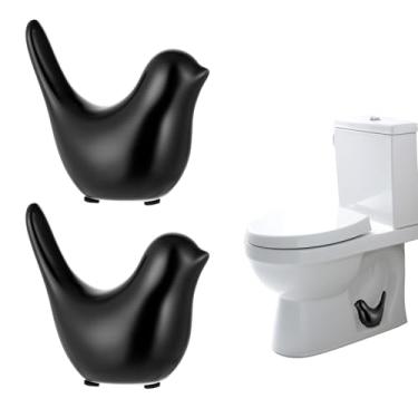 Imagem de 2 peças de tampas de parafuso de vaso sanitário para pássaros tampas de tampa de parafuso de vaso sanitário de pássaros fofos tampas de parafuso de substituição decorativa fácil instalação sanitários