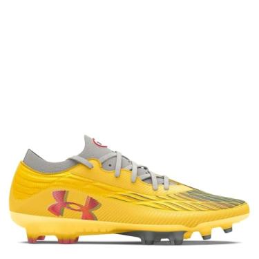 Imagem de Under Armour Chuteiras femininas UA Magnetico Elite 4 FG - Ajuste personalizado, Taxi/Racer Vermelho - 700, 40