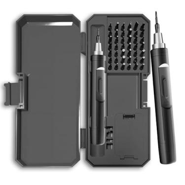 Imagem de VBESTLIFE Conjunto de Chave de Fenda Magnética 42 Em 1, 150 RPM, Avanço e Reverso, Kit de Ferramentas de Reparo Compacto Portátil para Montagem de Móveis, Reparo de Eletrodomésticos (GRAY)