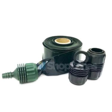 Imagem de Mangueira Irrigação Santeno 1 Jardim Hortas Gramado 30m + Conexões