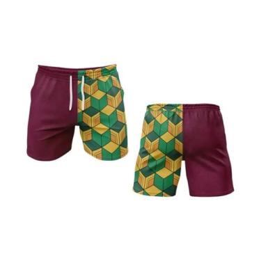 Imagem de Shorts De Praia Esportivos Impressos Em 3D De Secagem Rápida Para Verã