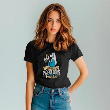Imagem de Camisa Camiseta Feminina Maria Mãe De Deus Cristã Religião Religiosa A