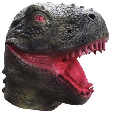Imagem de Máscara de látex de dinossauro do período jurássico, capa facial compl