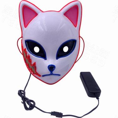 Imagem de Máscara Sabito Full Face Anime Cosplay, adereço de fantasia 30x30cm - 