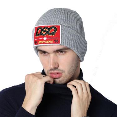 Imagem de Chapéu DSQ: chapéu quente tricotado para homens e mulheres com 18 cm d