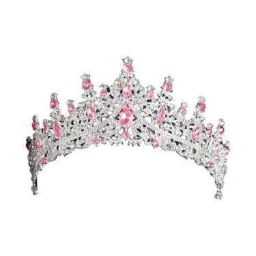 Imagem de Tiaras E Coroas De Cristal Com Strass Em Ouro E Prata Para Noivas, Mul