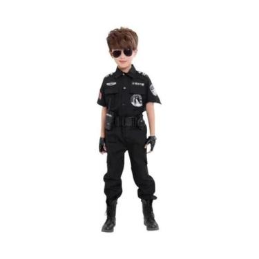Imagem de Fantasia De Policial Infantil Para Halloween, Uniforme De Polícia Para