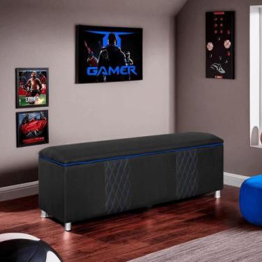 Imagem de Baú Organizador Fighter Para Quarto Gamer 90 cm material sintético - S