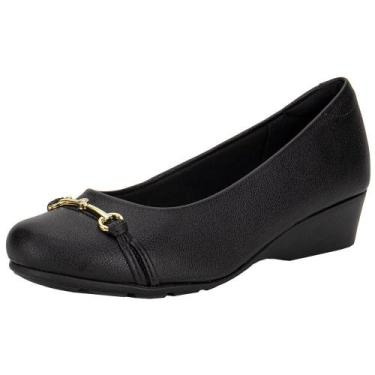 Imagem de Sapato feminino anabela modare 7014293, Preto, 36