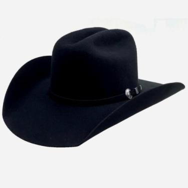 Imagem de Chapéu Eldorado lã Preto Cattleman, Preto, 60