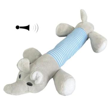 Imagem de Brinquedo Pelúcia Pet Interativo Antiestresse Apito Cachorro - 123 Úti