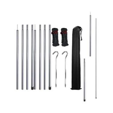 Imagem de Conjunto De 2 Varas De Tenda Ajustáveis Em Aço Para Abrigo Solar, Told