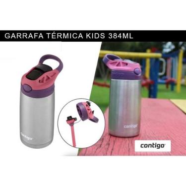 Imagem de Garrafa Térmica Autospout Kids Rosa Contigo Inox Parede dupla  isolame