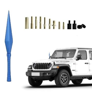 Imagem de Antena de carro em forma de dardo para SUV/caminhão/Jeep | Acabamento de alto brilho | Alumínio aeronáutico e revestimento anticorrosão | Design à prova de intempéries | Recepção AM/FM aprimorada -20