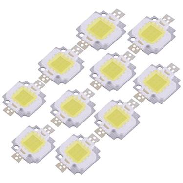 Imagem de COB Fonte de Luz Integrada,10pcs 10W LED Chip SMD COB DC 9-12V Para Lampada Flood Light Beads Bulbo de Alta Pot¨ºncia para Substitui??o de Lampada Holofote Residencial(Cool White (6000~6500K)), L