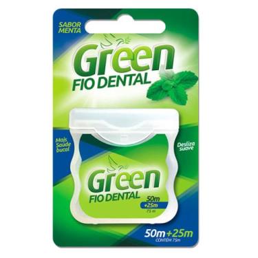 Imagem de Fio Dental Green Menta 75M Com 1 Unidade