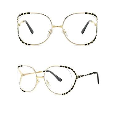 Imagem de Óculos de sol superdimensionados fashion feminino uv400 retro designer óculos de sol de armação grande para óculos femininos femininos, 7, tamanho único