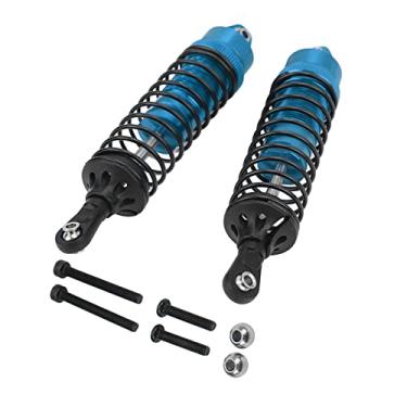 Imagem de Tgoon Front Rear Suspension Damper, Good Damping Effect Adjustable Height 1/10 Shock Absorbers Wear Resistant Balanced Driving Experience for 1/10 RC Truck(Blue)