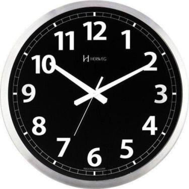 Imagem de Relógio De Parede Moderno Herweg Alumínio 41,5cm 6720-079