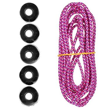 Imagem de Kits de cordas de choque Paracord Planet Ball – 3 m de cabo de choque de 0,5 cm – para acampamento, eventos, tendas, caminhadas, lonas e usos ao ar livre (camareira feminina)