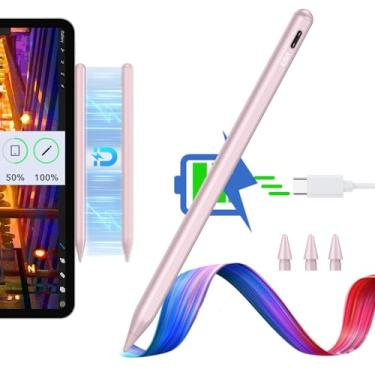 Imagem de Caneta ESR Stylus para iPad, magnética, sem fio, Pencil Pro digital com sensibilidade de inclinação e rejeição de palma para iPad Pro de 12,9/11 polegadas, iPad Air 5/4 e iPad Mini 6, Rosa