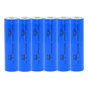 Imagem de Kit 6 Bateria18650 Li-ion  8800mh 3.7v Lanterna Tática Led - Loaaquite