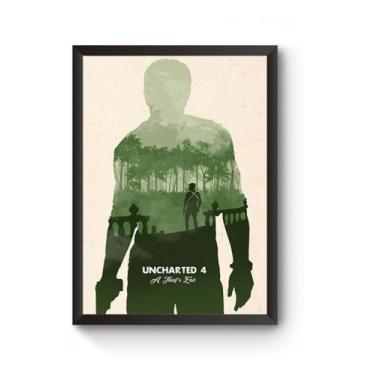 Imagem de Poster Moldurado Game Uncharted 4 Quadro - Fanarte