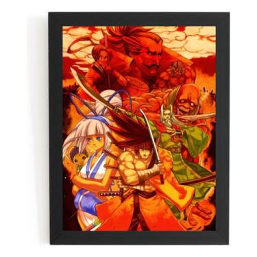 Imagem de Quadro Samurai Shodown Game Arte Poster Moldurado - Fanarte